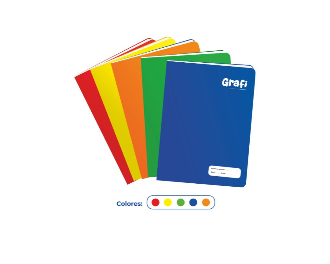 Cuaderno A4 surtido 60 gr