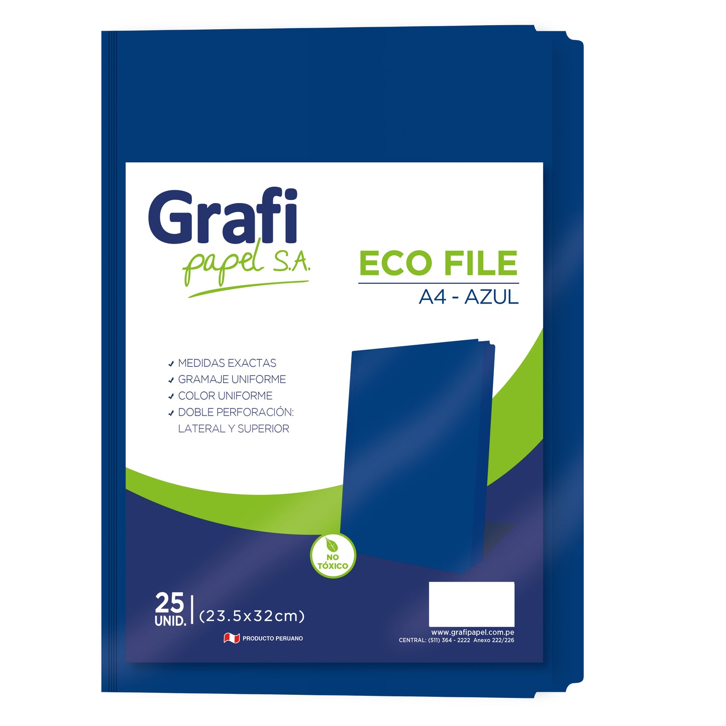 Folder de color azul X MILLAR