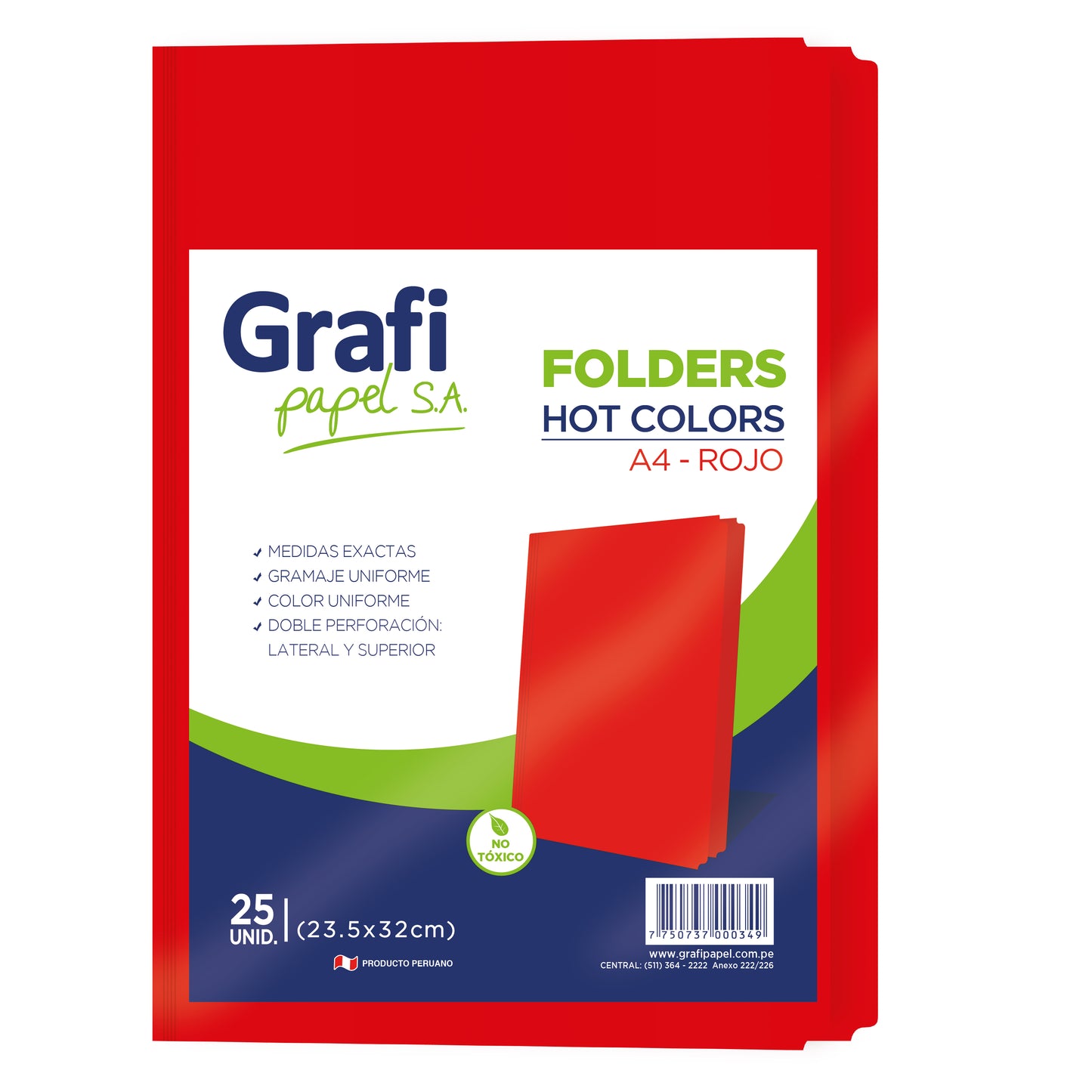 Folder de color rojo X MILLAR