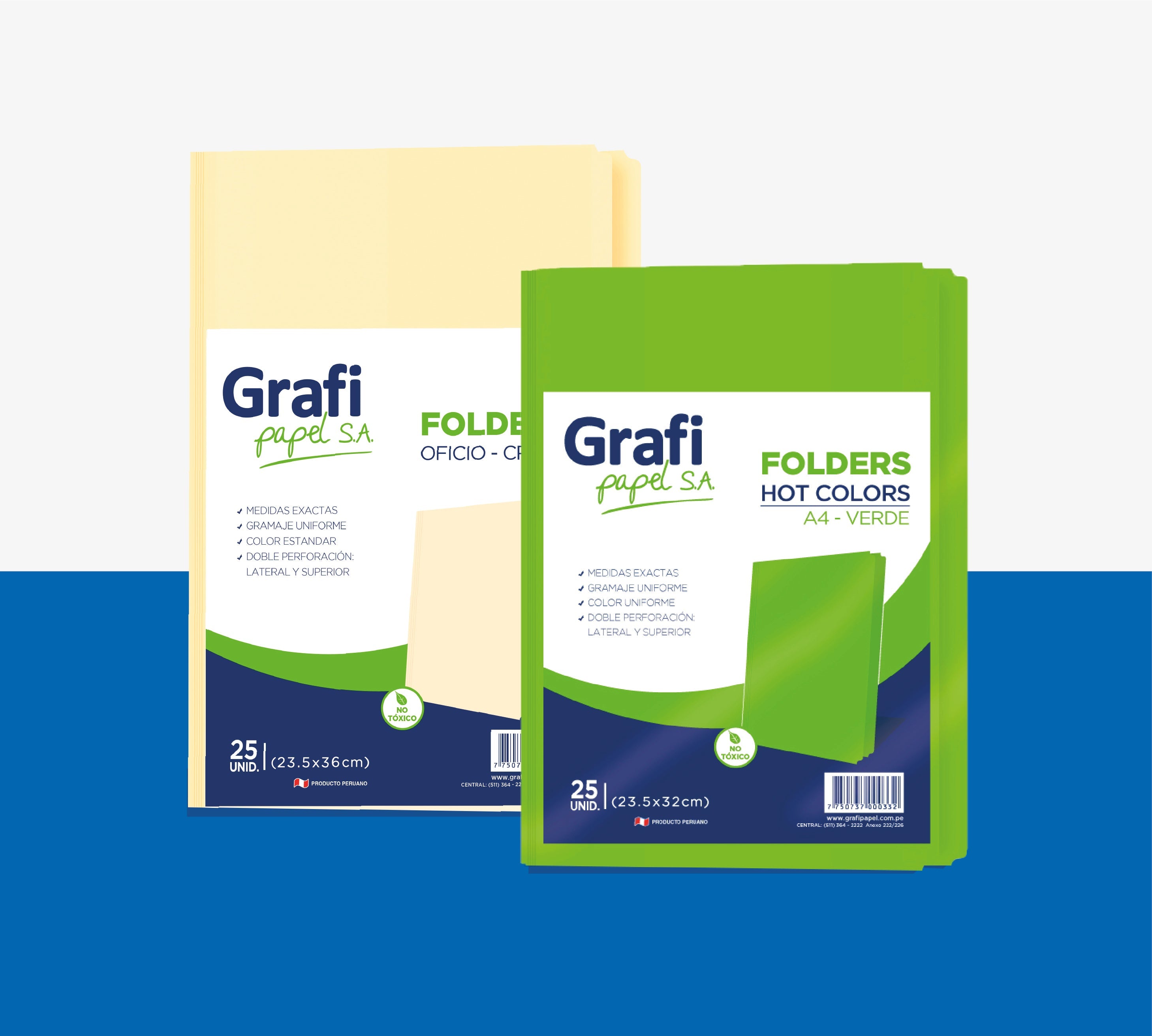 Folders manila y de colores – Grafipapel S.A.