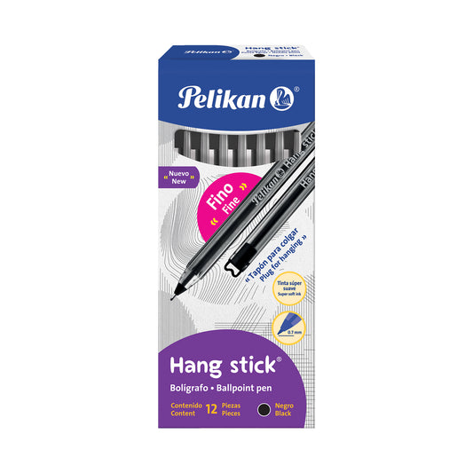 Lapicero Hang Stick Fino Negro C/12