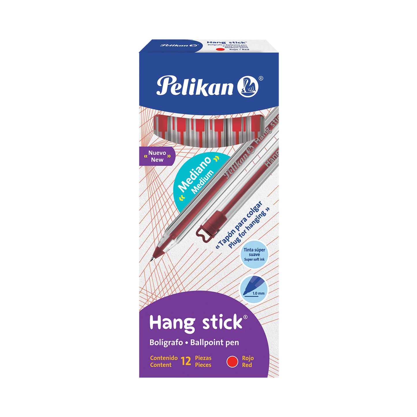 Lapicero Hang Stick Punta Mediano C/12