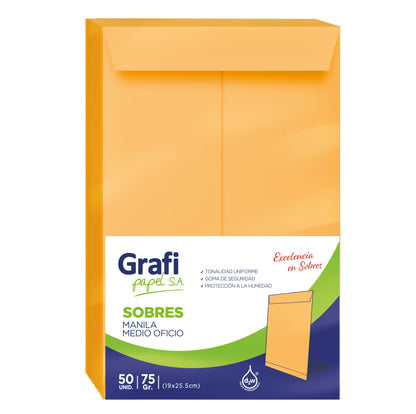 Sobre Manila 1/2 Oficio X MILLAR