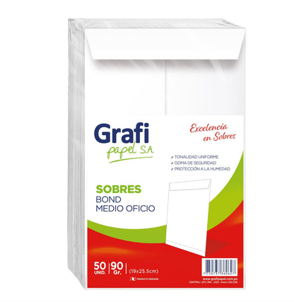 Sobre Bond 1/2 Oficio X MILLAR