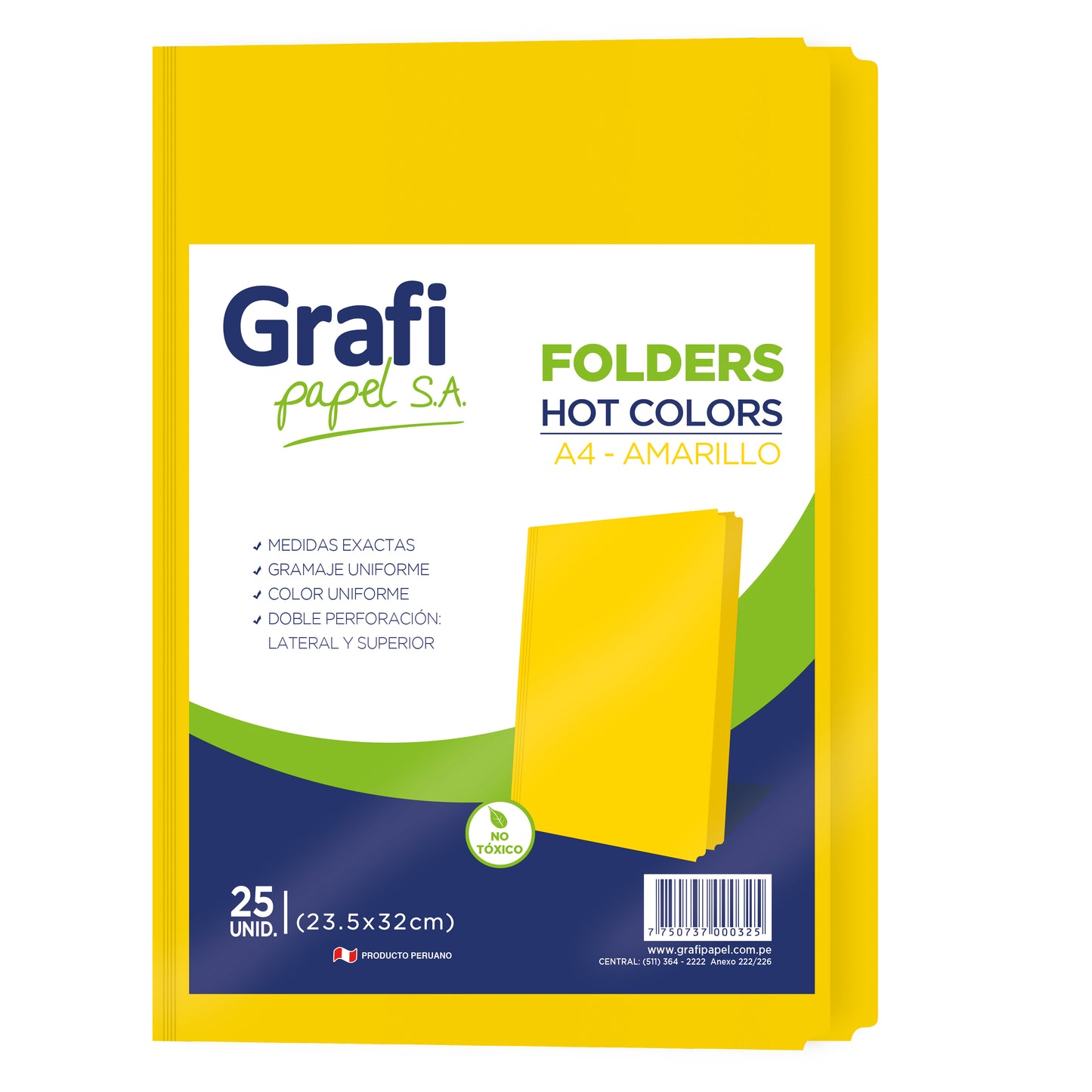 Folder Amarillo A4 X MILLAR