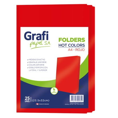 Folder de color rojo X MILLAR